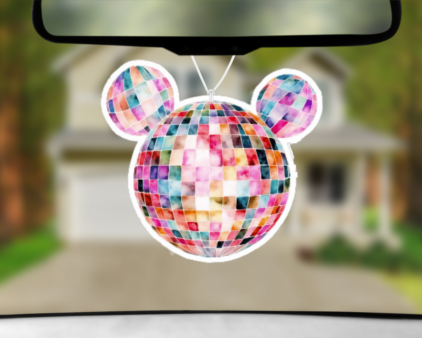 Disco Ball Mickey Car Air Freshener