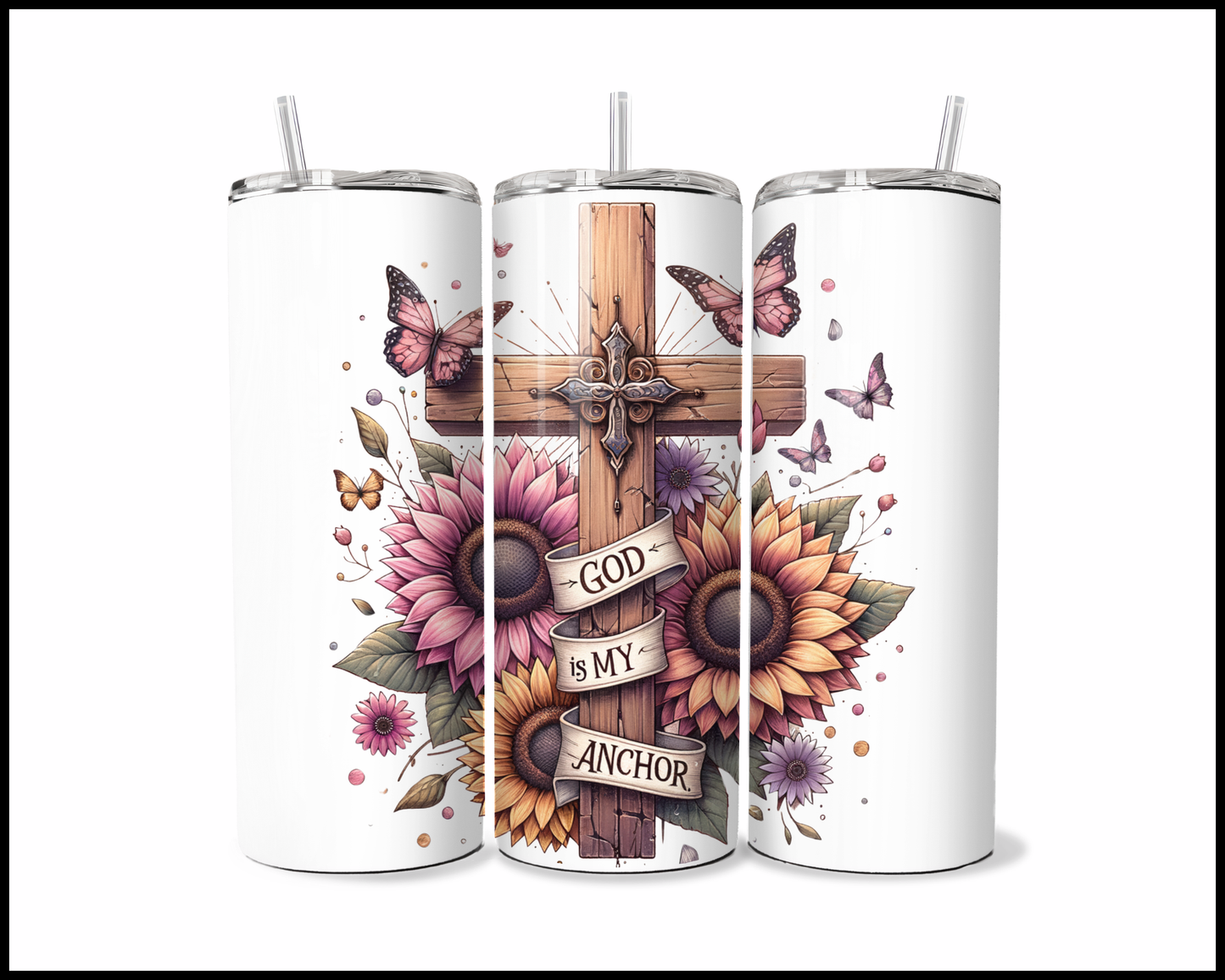 God Is My Anchor Tumbler (3718)