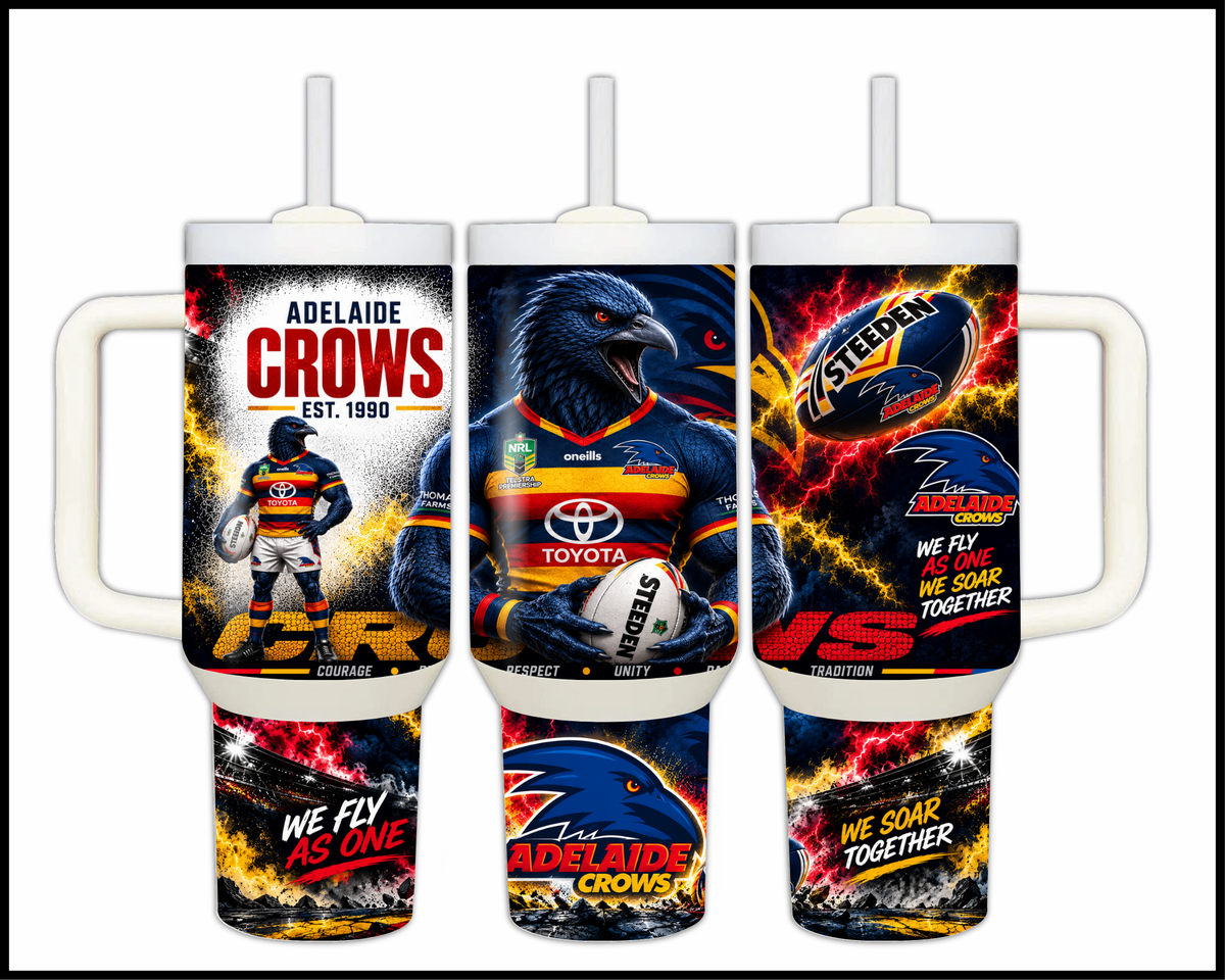 Big Guzzler Adelaide Crows Stainless Steel Tumbler (3736)