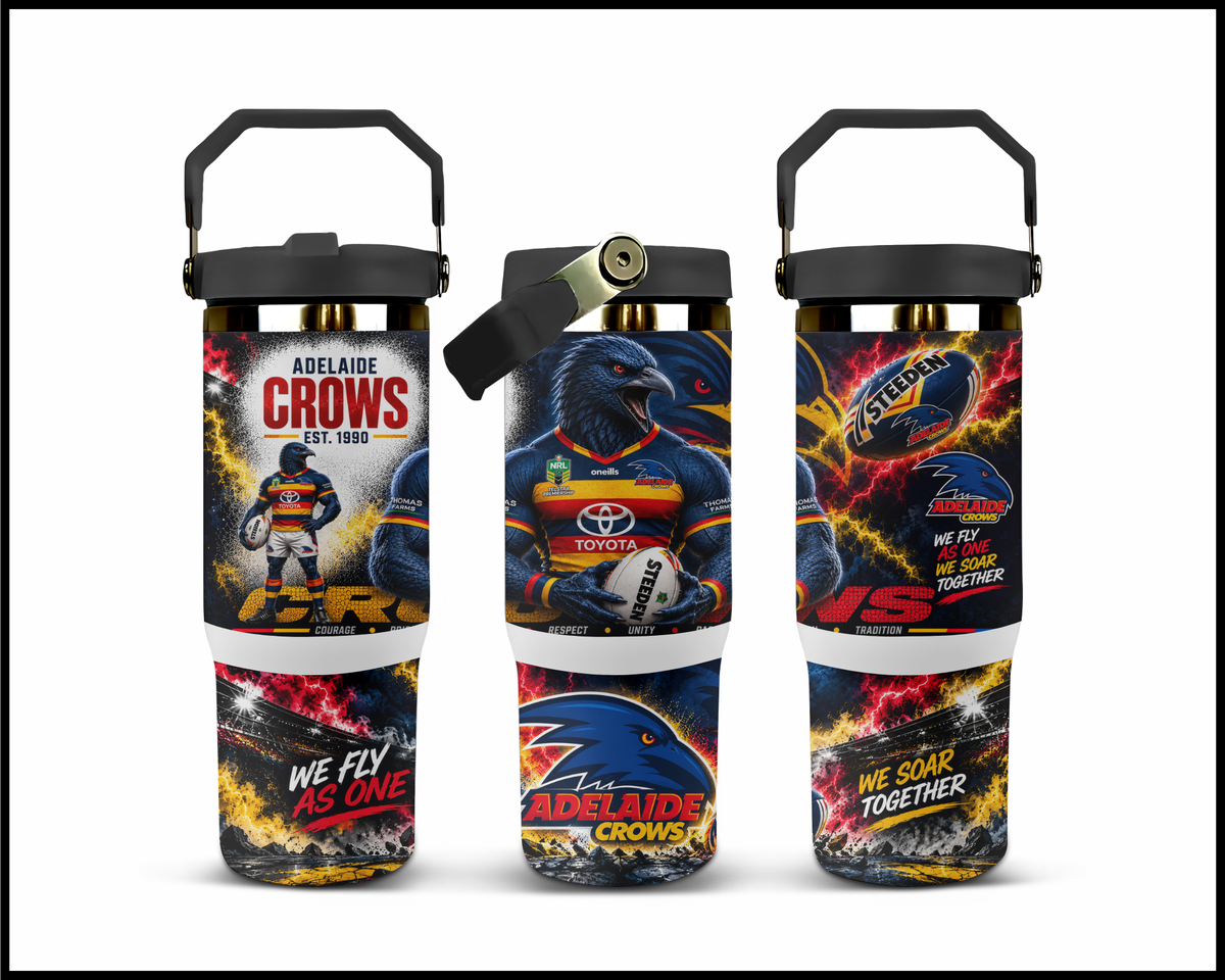 Big Guzzler Adelaide Crows Stainless Steel Tumbler (3736)