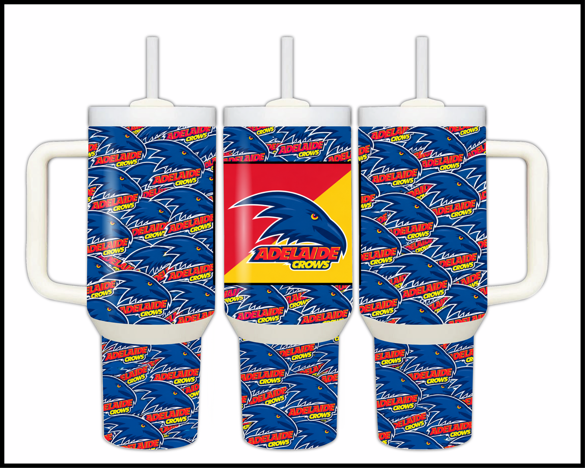 Big Guzzler Adelaide Crows Stainless Steel Tumbler (3747)