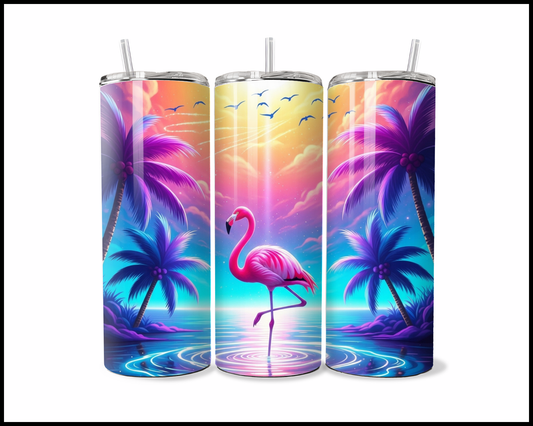 Velvet Sunset Flamingo Tumbler (3763)
