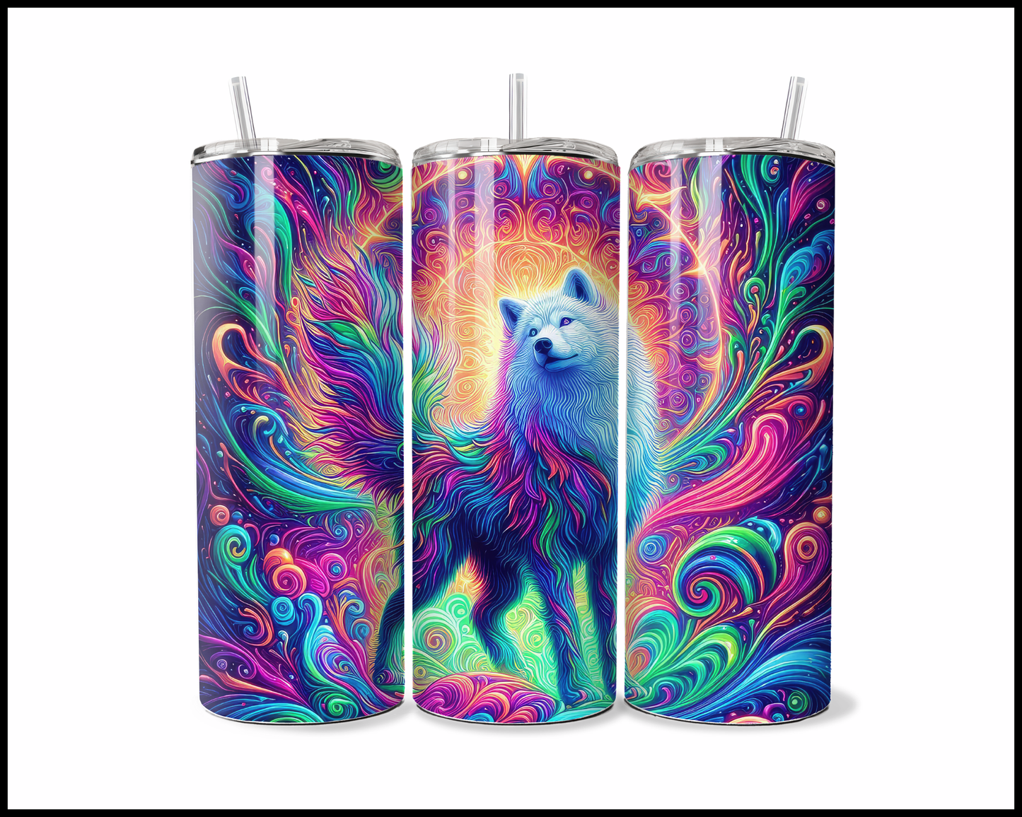 Velvet Swirl Wolf Tumbler (3764)