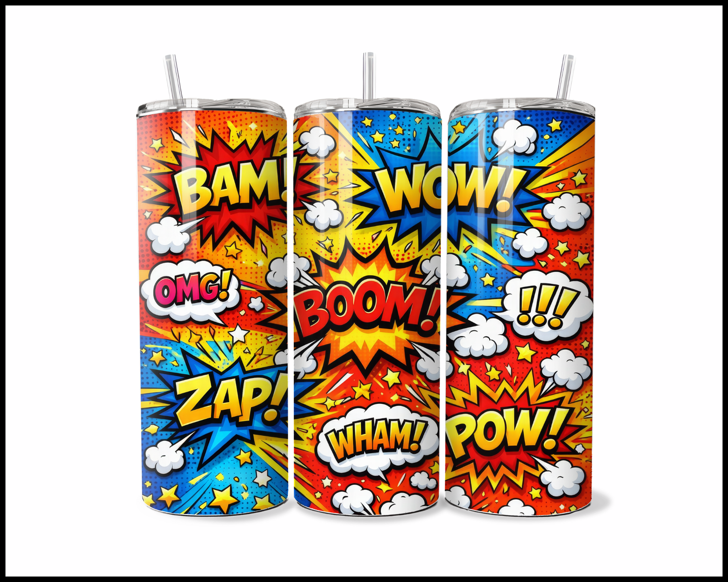 Comic Book Attitude Tumbler (3776)