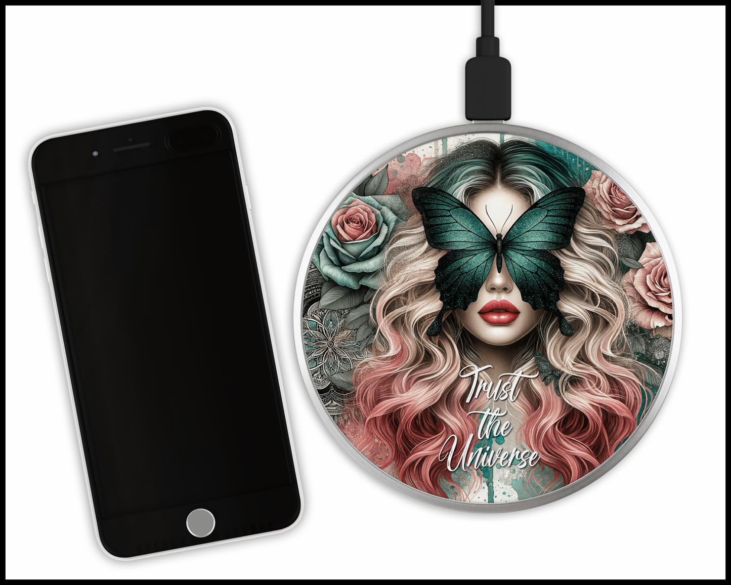 Trust The Universe Sublimated Wireless Phone Charger (437)