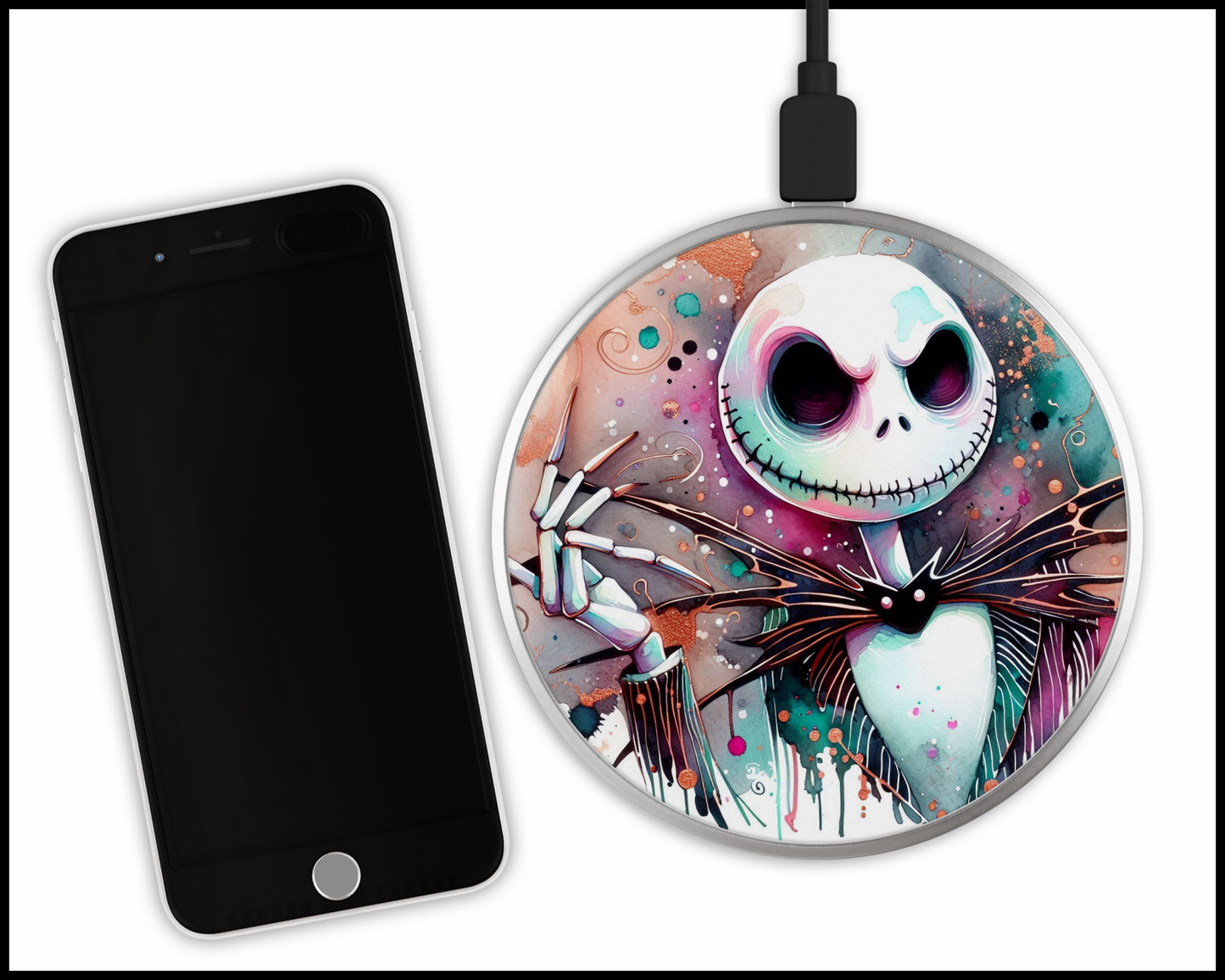 Jack Skellington Sublimated Wireless Phone Charger (038)