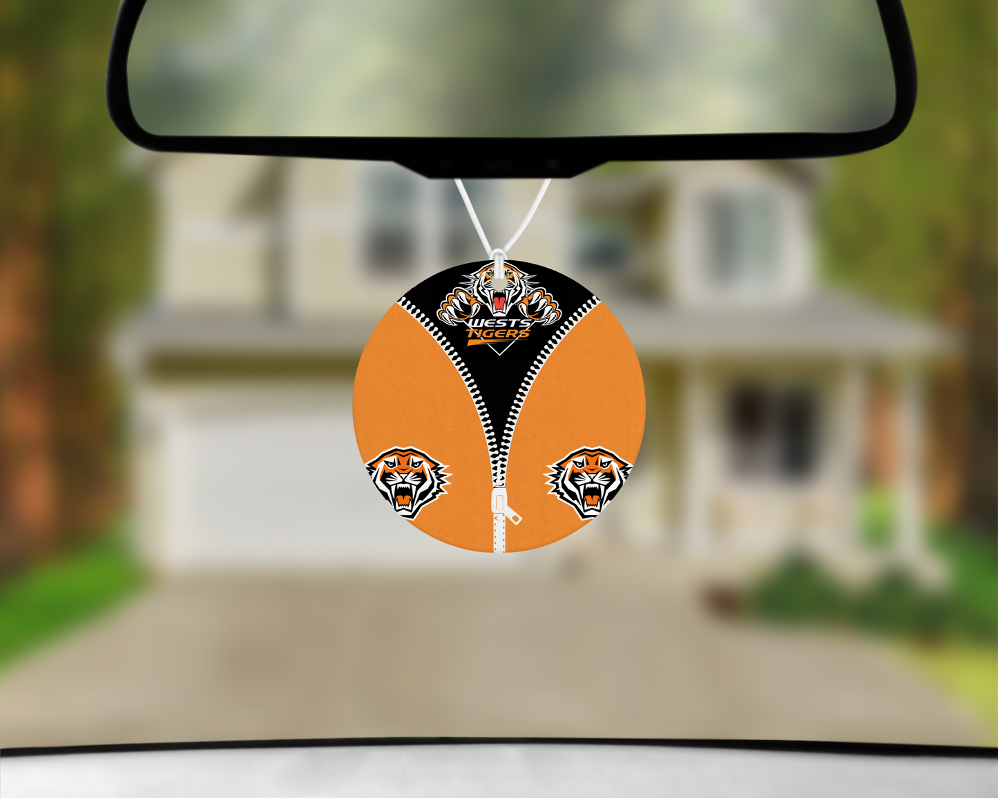 Wests Tigers Zip Up Car Air Freshener