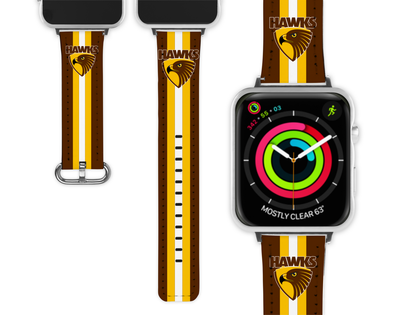 Hawthorn Hawks Apple Watch Band (057)