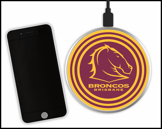 Brisbane Broncos Sublimated Wireless Phone Charger (003)