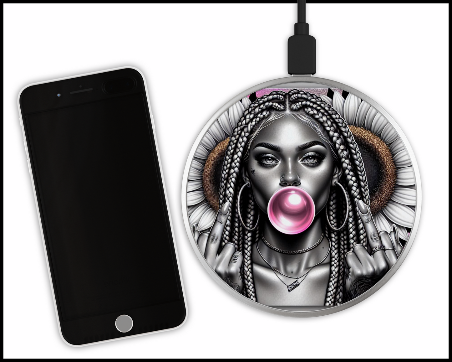 Sexy Bad Ars@ Sublimated Wireless Phone Charger (240)