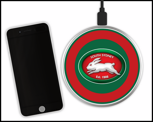 South Sydney Rabbitohs Sublimated Wireless Phone Charger (001)
