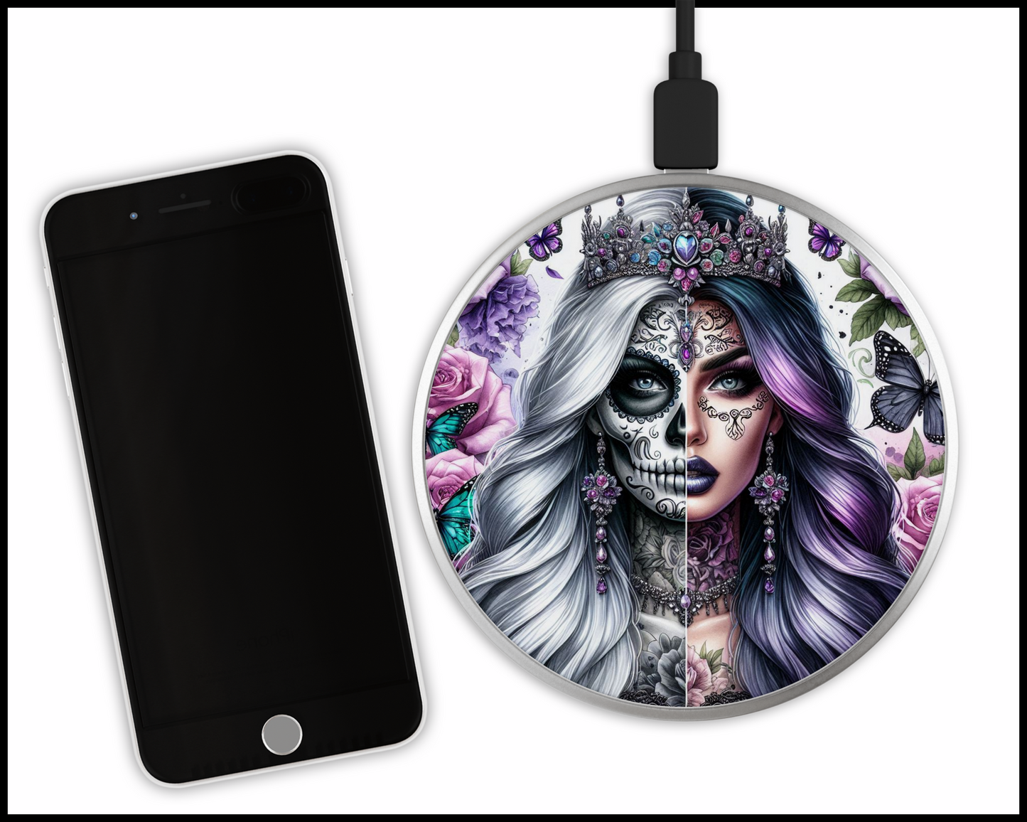 Mandala Woman Sublimated Wireless Phone Charger (290)