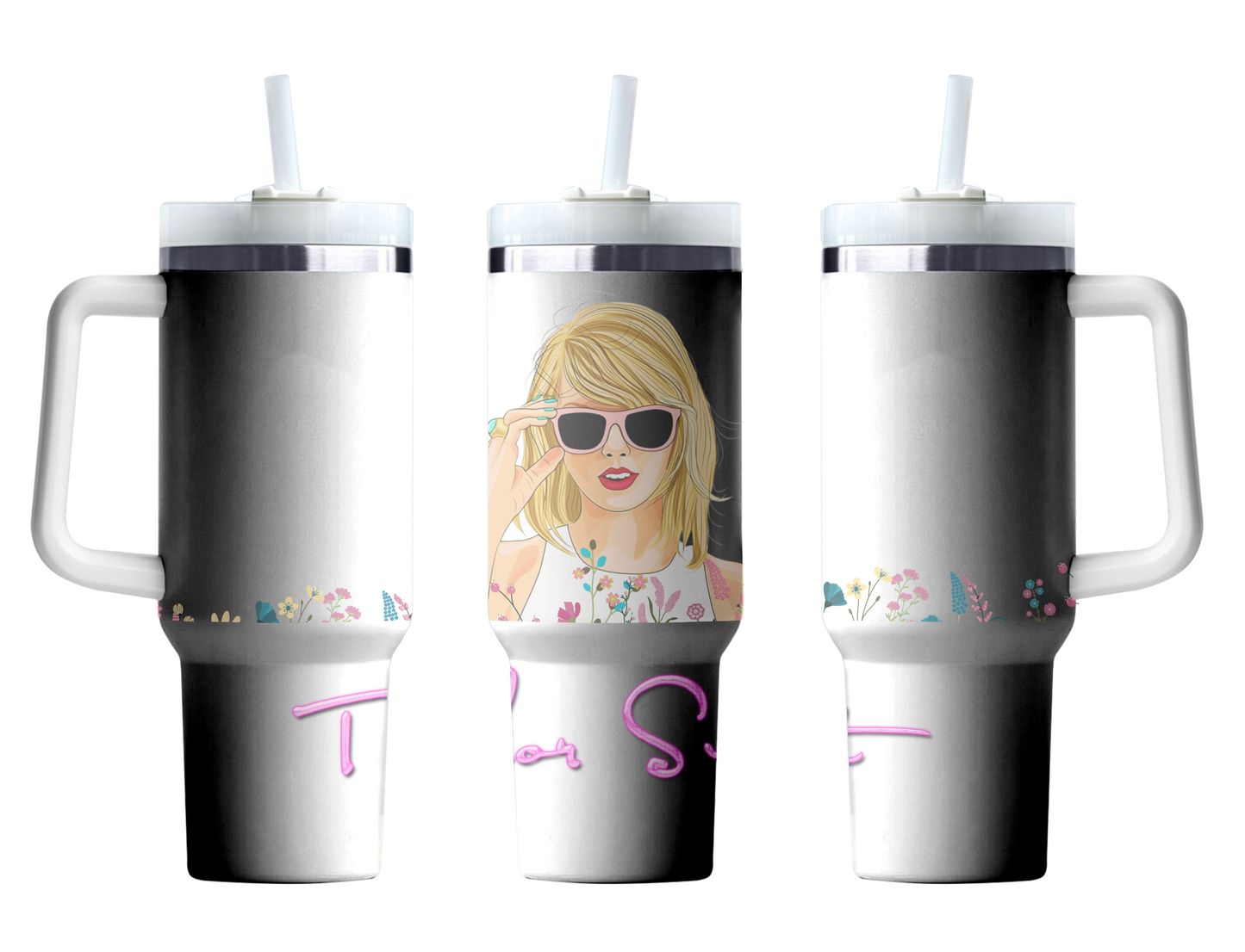 Taylor Swift Flower Big Boy Tumbler