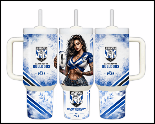 Big Guzzler Canterbury Bulldogs Stainless Steel Tumbler (947)