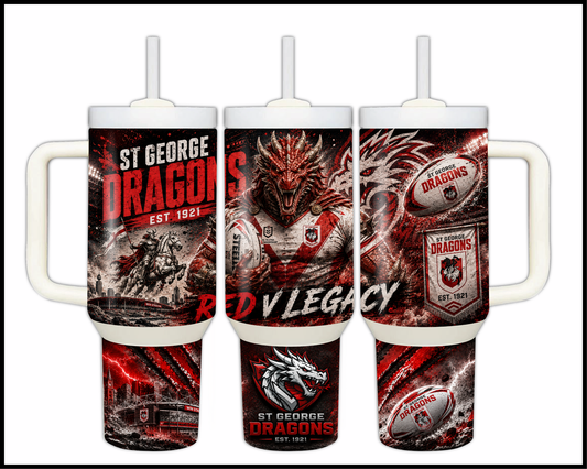 Big Guzzler St George Dragons Stainless Steel Tumbler (924)