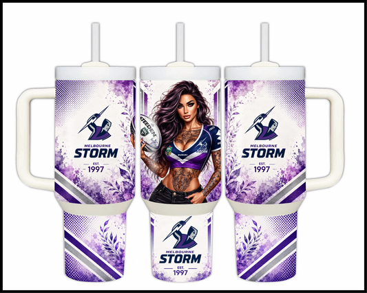 Big Guzzler Melbourne Storm Stainless Steel Tumbler (952)