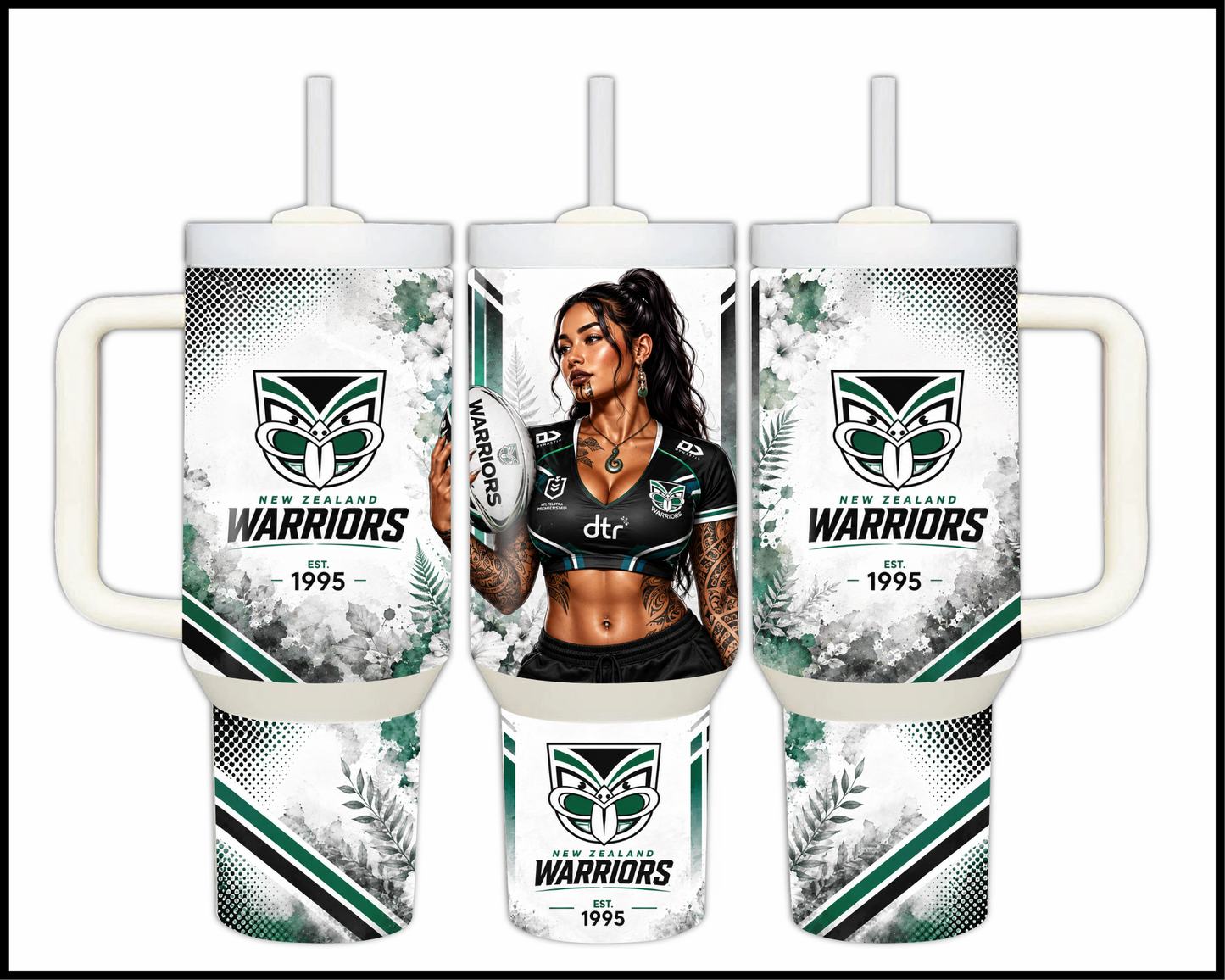 Big Guzzler 40oz New Zealand Warriors Steel Tumbler (954)