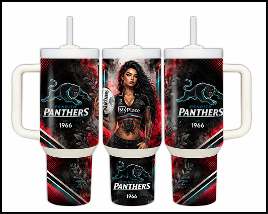 Big Guzzler Penrith Panthers Stainless Steel Tumbler (957)
