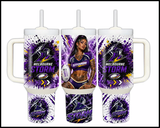 Big Guzzler Melbourne Storm Stainless Steel Tumbler (937)