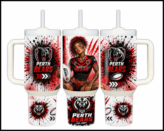 Big Guzzler Perth Bears Stainless Steel Tumbler (930)