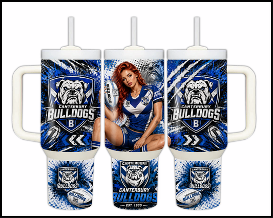 Big Guzzler Canterbury Bulldogs Stainless Steel Tumbler (942)