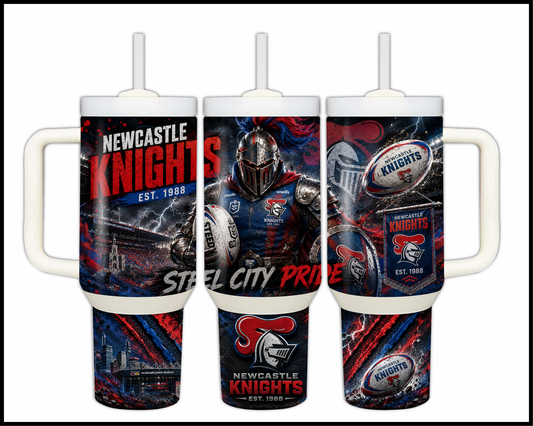 Big Guzzler Newcastle Knights Stainless Steel Tumbler (915)