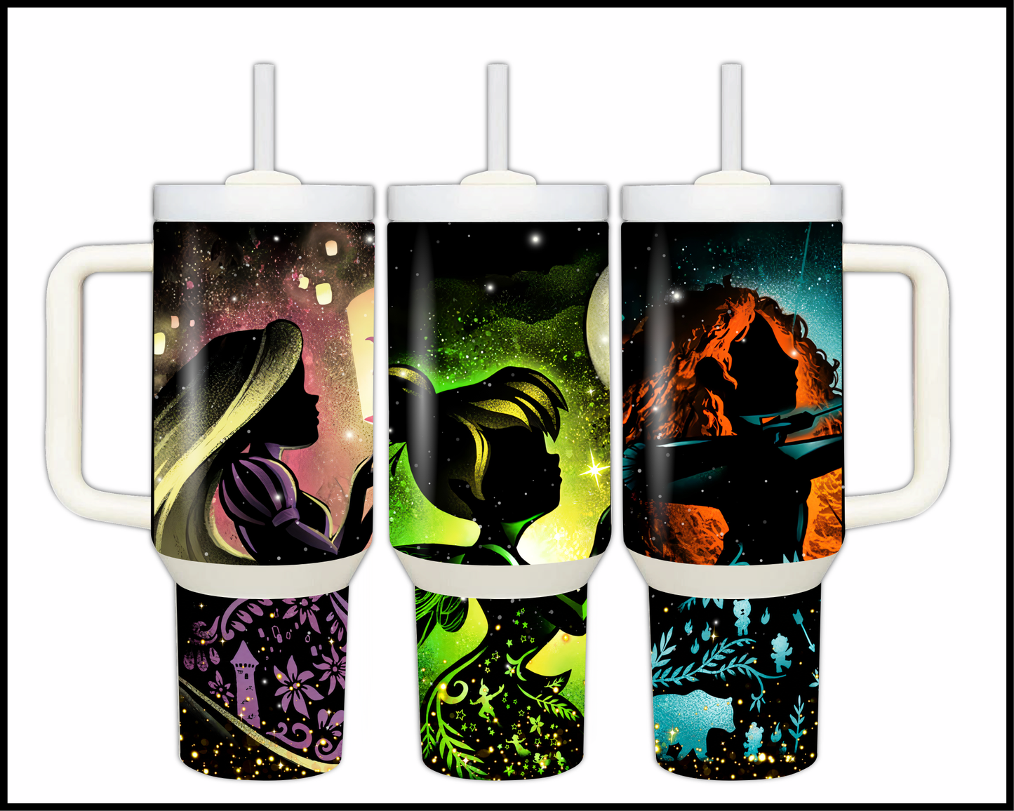Fairytale Fluids Glow Stainless Steel Big 40oz Tumbler (033)