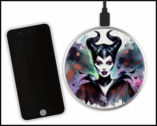 Maleficent Sublimated Wireless Phone Charger (041)