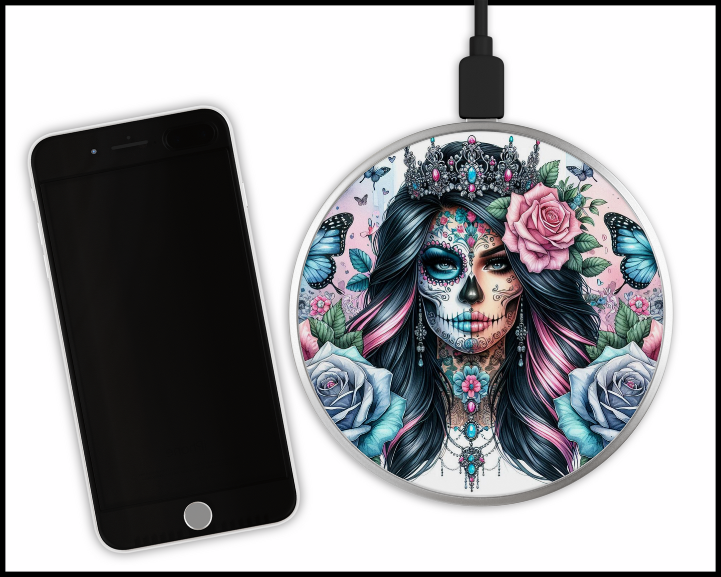 Mandala Woman Sublimated Wireless Phone Charger (291)