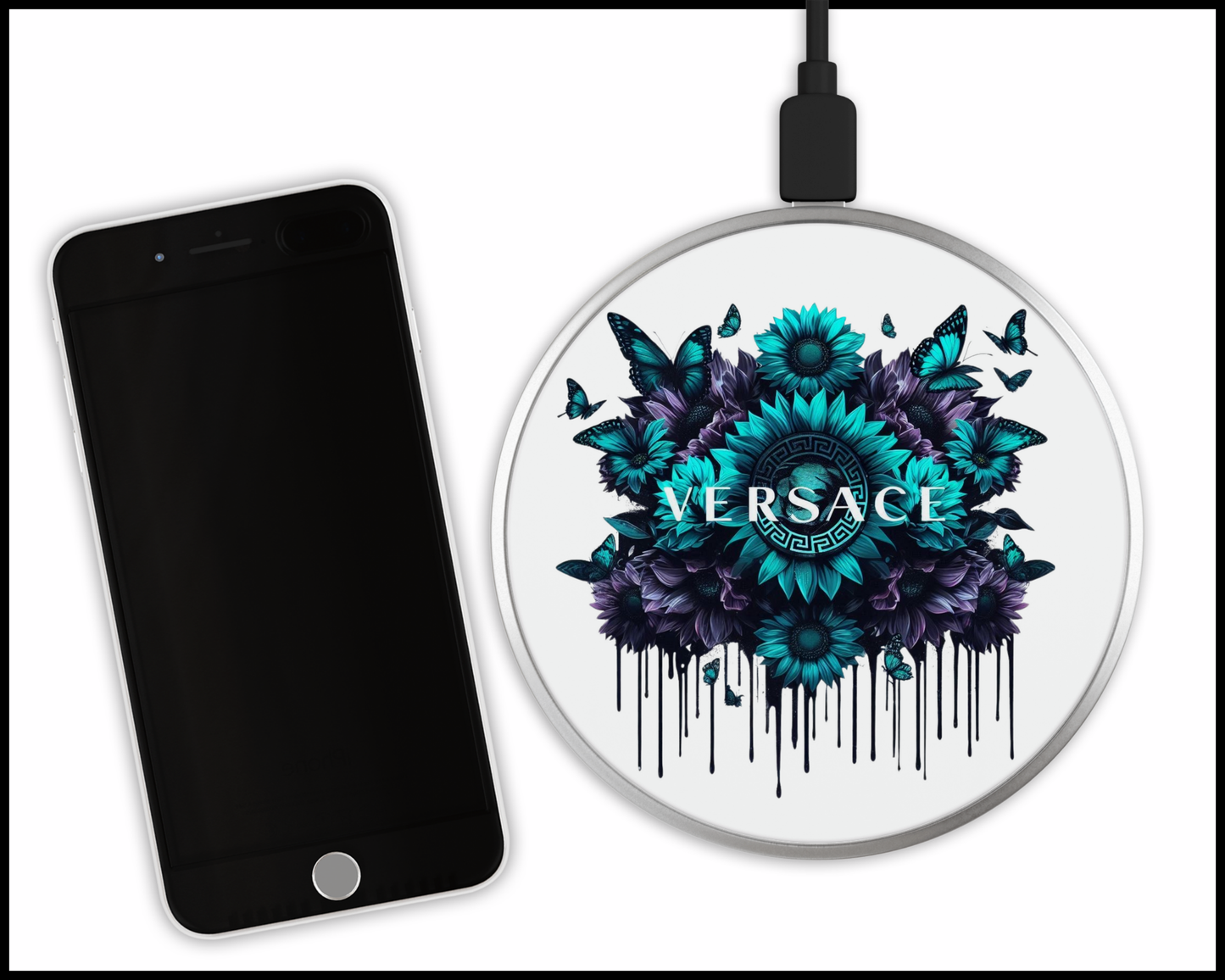 Versace Inspired Sublimated Wireless Phone Charger (341)