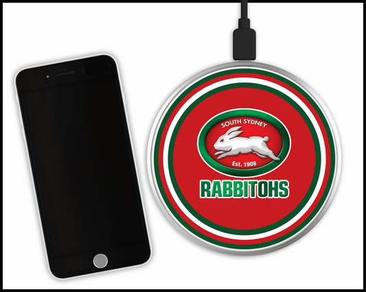 South Sydney Rabbitohs Sublimated Wireless Phone Charger (002)