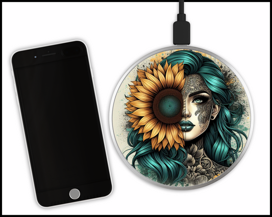 Mandala Women Sublimated Wireless Phone Charger (143)