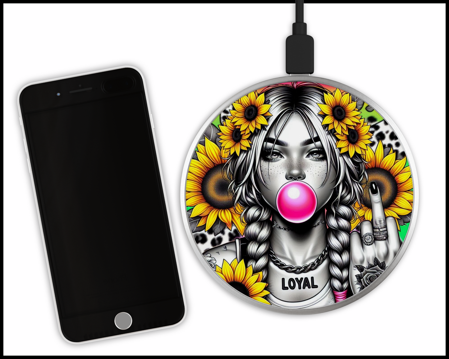 Sexy Bad Ars@ Sublimated Wireless Phone Charger (243)