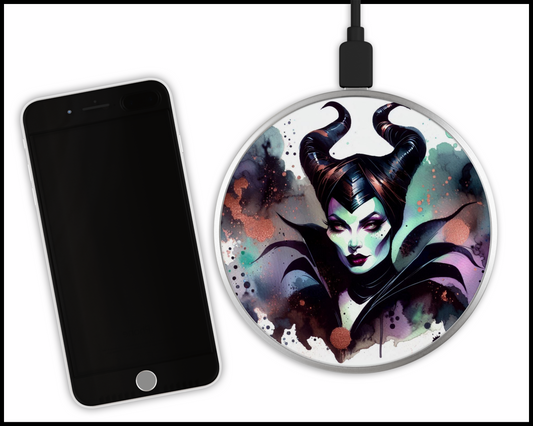 Maleficent Sublimated Wireless Phone Charger (043)