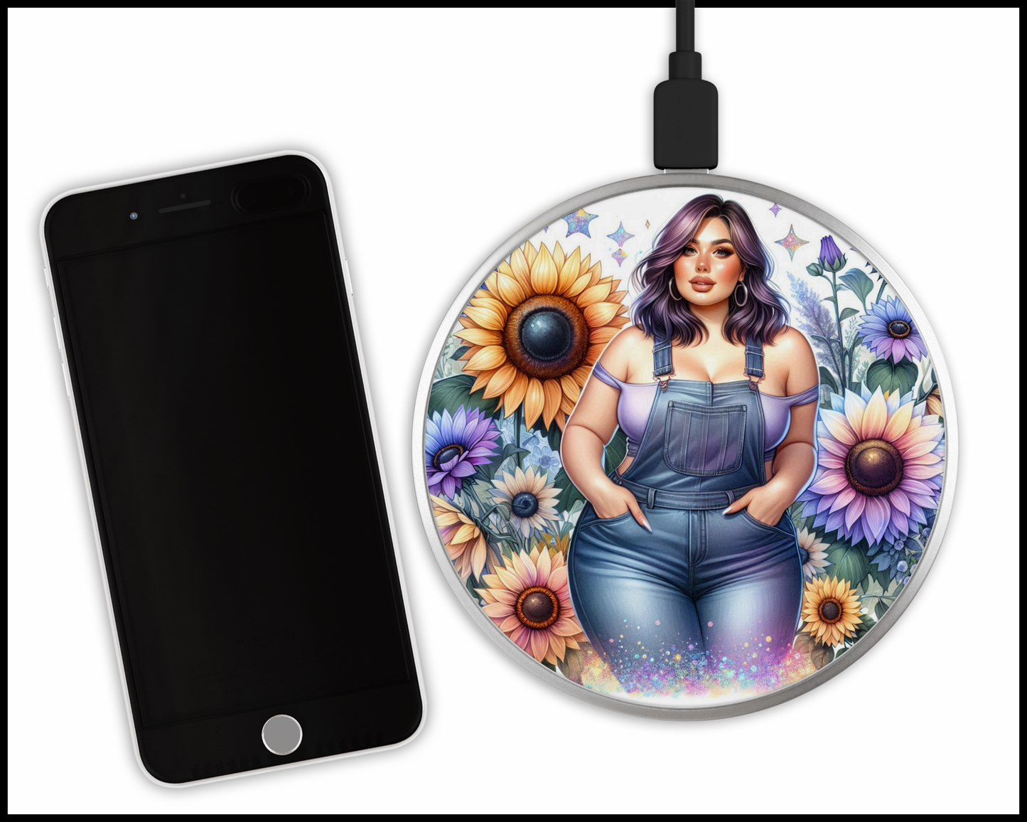 Curvy Is Sexy Sublimated Wireless Phone Charger (444)