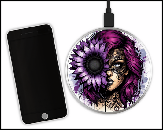 Mandala Women Sublimated Wireless Phone Charger (144)