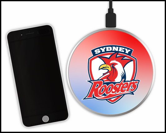Sydney Roosters Sublimated Wireless Phone Charger (001)