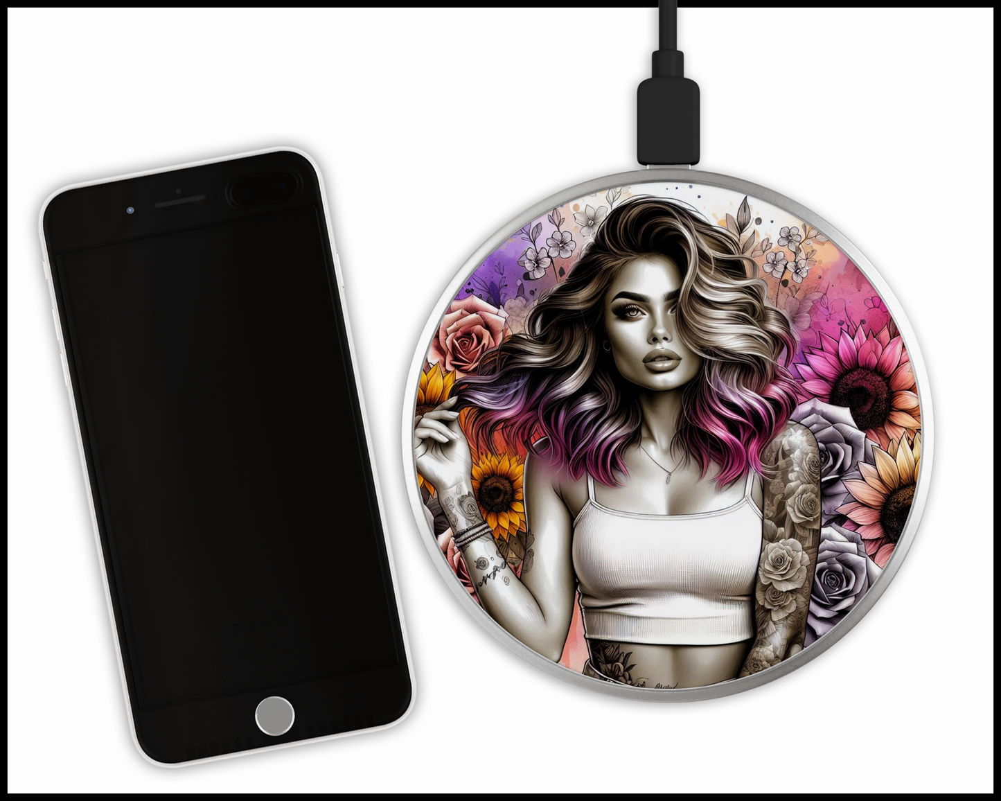 Sexy Bad Ars@ Sublimated Wireless Phone Charger (295)