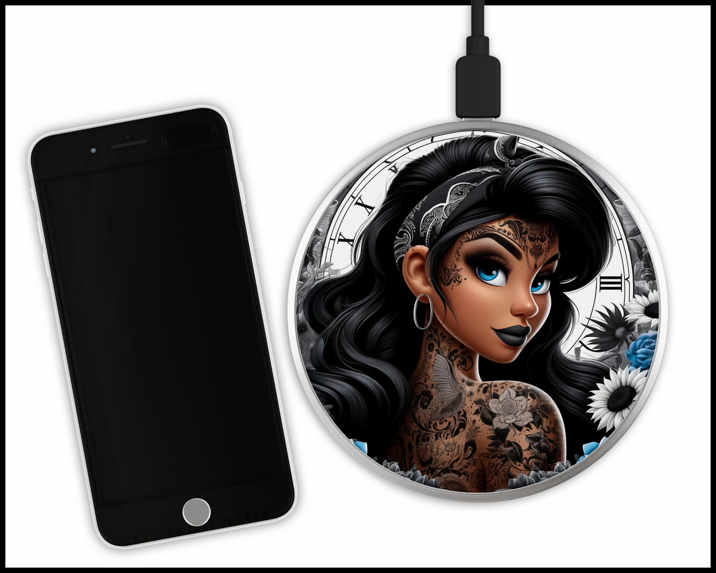 Jasmine Sublimated Wireless Phone Charger (045)