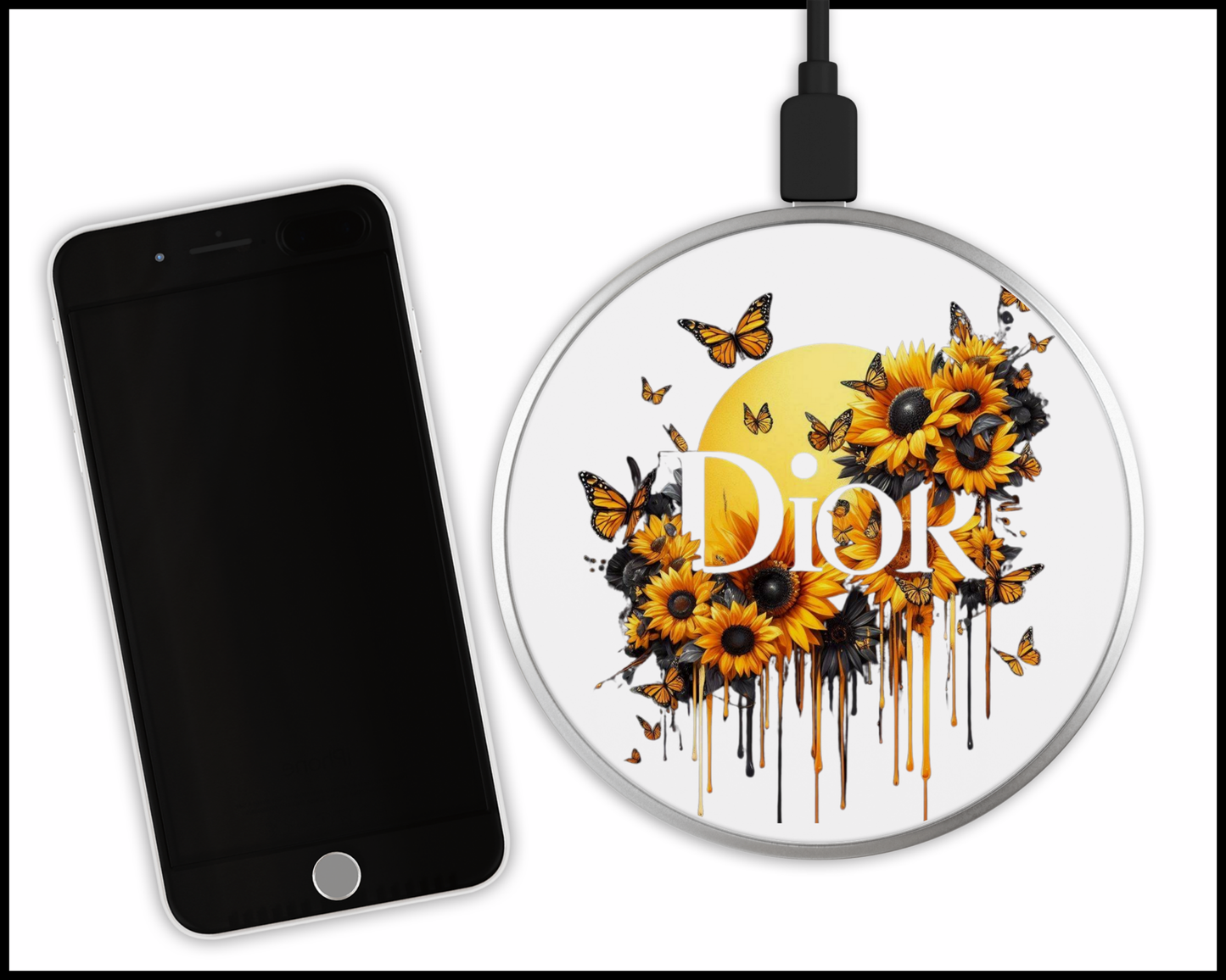 Dior Inspired Sublimated Wireless Phone Charger (346)