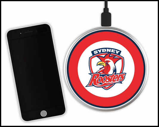 Sydney Roosters Sublimated Wireless Phone Charger (002)