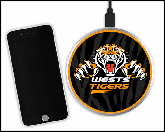 Wests Tigers Sublimated Wireless Phone Charger (001)
