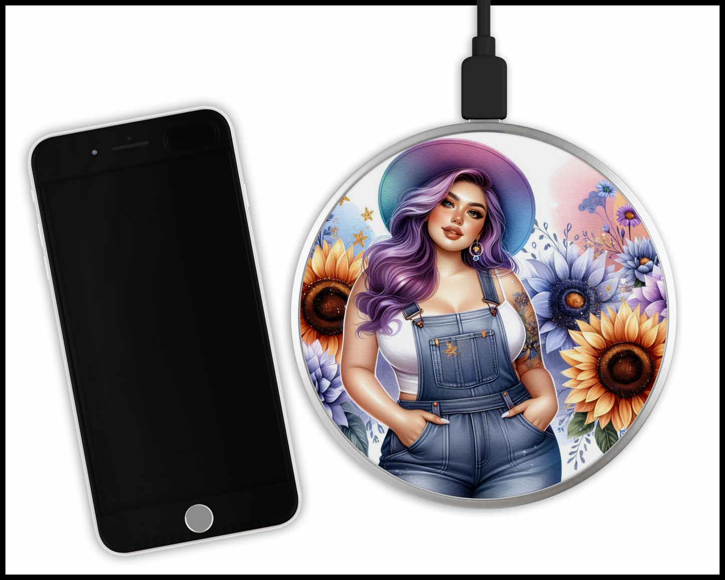 Curvy Is Sexy Sublimated Wireless Phone Charger (447)