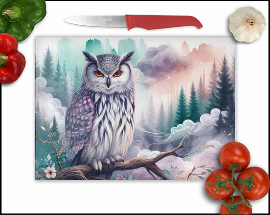 Owl Sublimated Cutting Board (107)