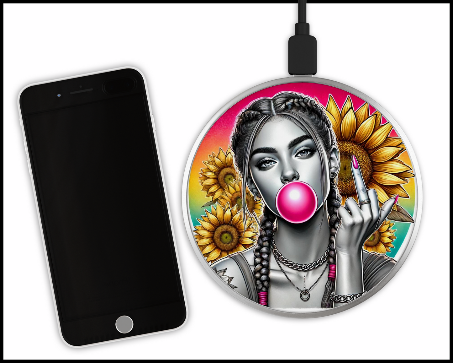 Sexy Bad Ars@ Sublimated Wireless Phone Charger (248)