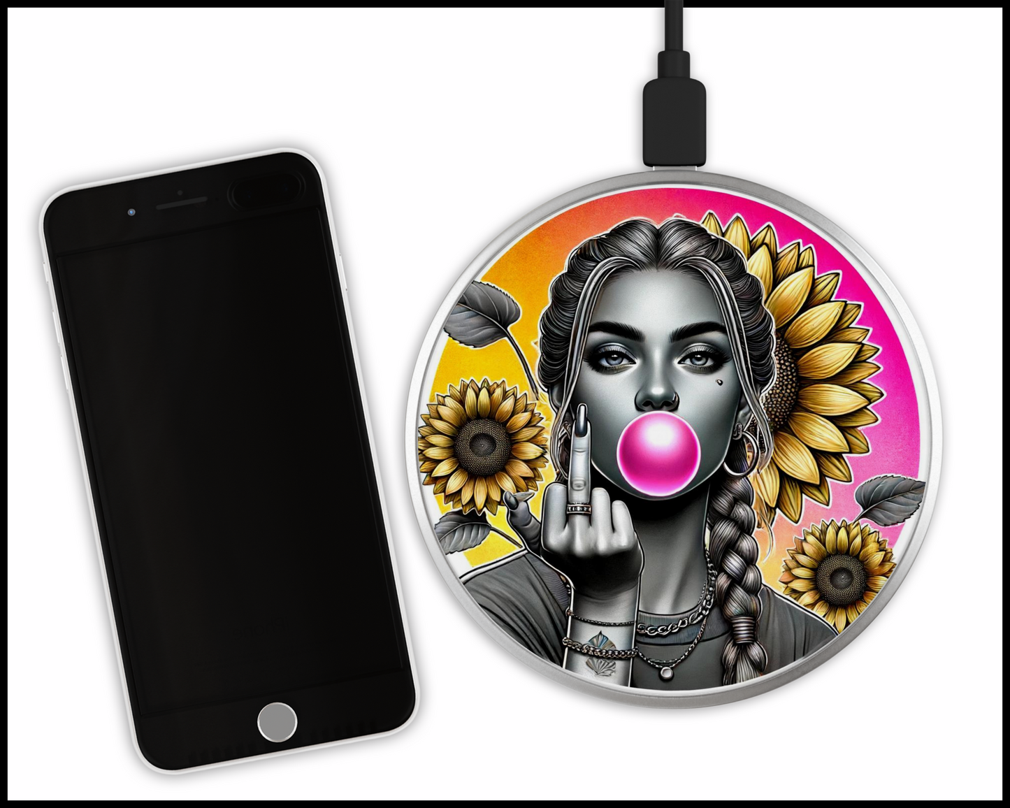 Sexy Bad Ars@ Sublimated Wireless Phone Charger (249)