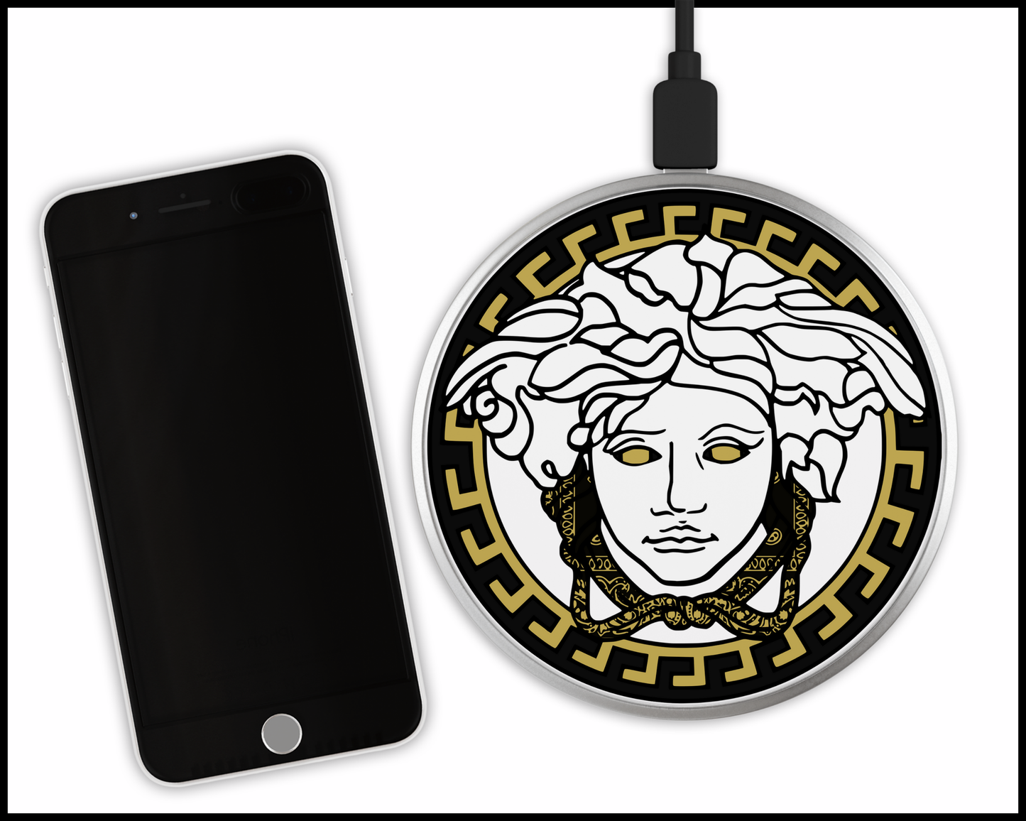 Versace Inspired Sublimated Wireless Phone Charger (349)