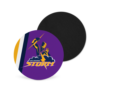 Melbourne Storm Neoprene Drink Coaster x2 (Round)