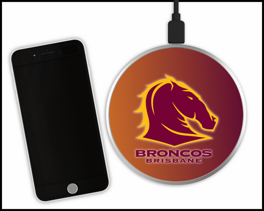 Brisbane Broncos Sublimated Wireless Phone Charger (001)