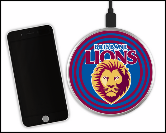 Brisbane Lions Sublimated Wireless Phone Charger (002)